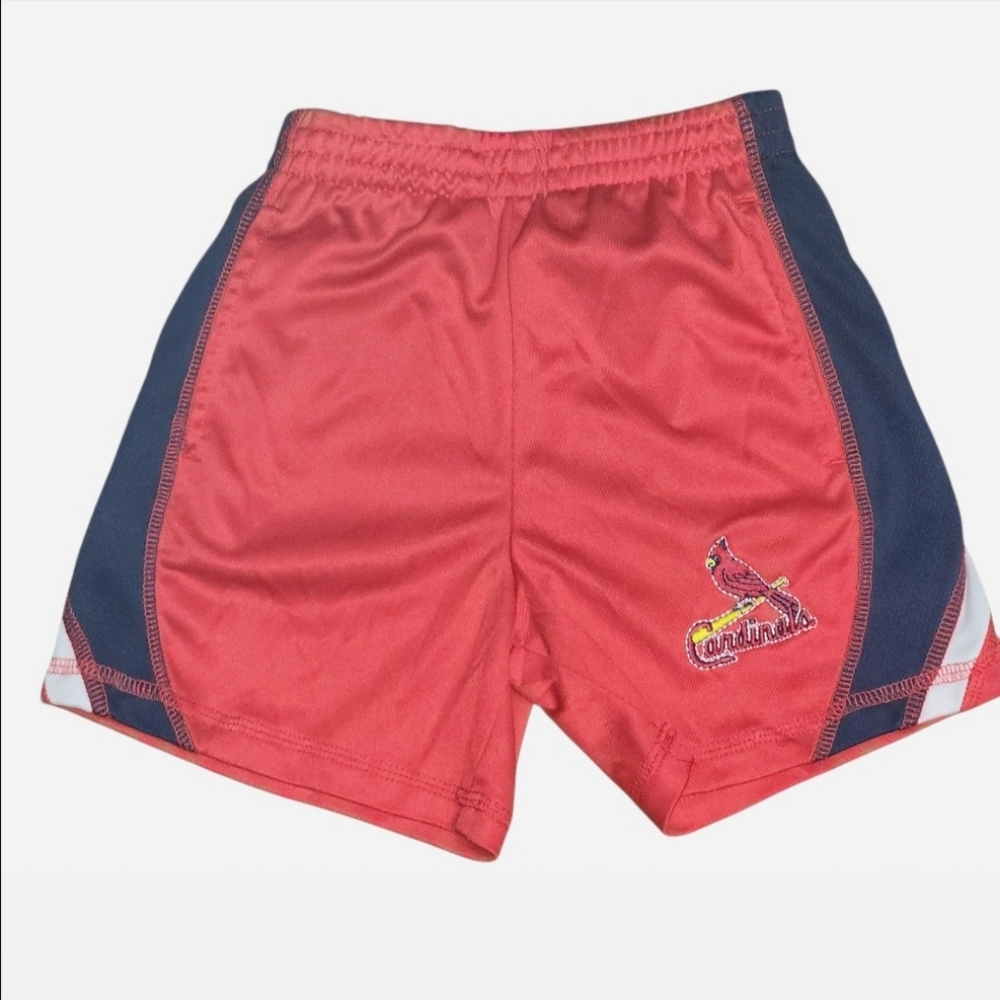 St. Louis Cardinals Shorts Toddler Boys Size 3T MLB Logo Pockets Baseball Fandom